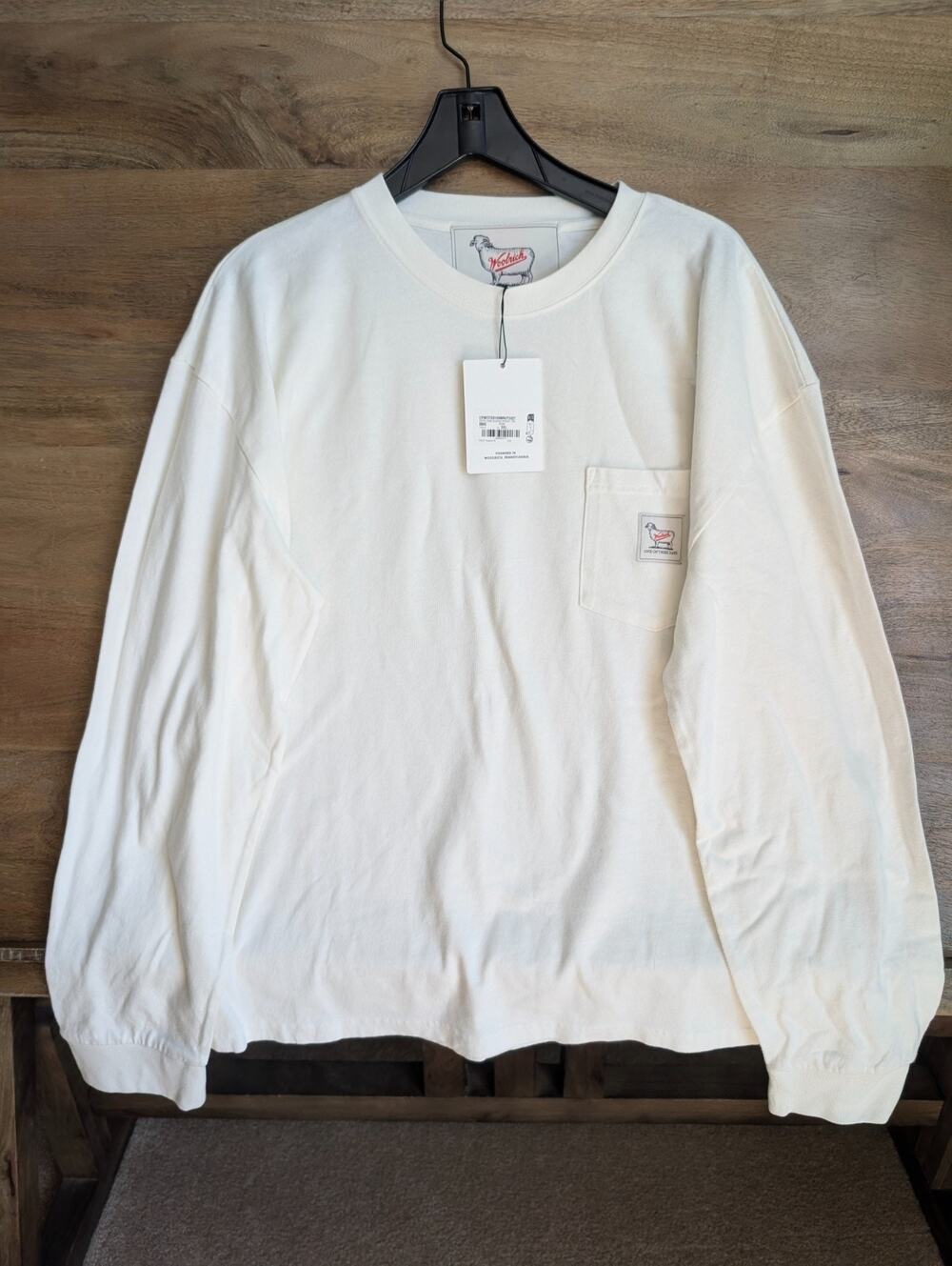 NWT Woolrich x One Of These Days Pocket Shirt Mens XXL Bone White Long Sleeve